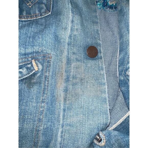 1970s Wrangler Art Denim Jacket, Western, Hippie vintage sz 32 (xs or s) - Picture 7 of 10